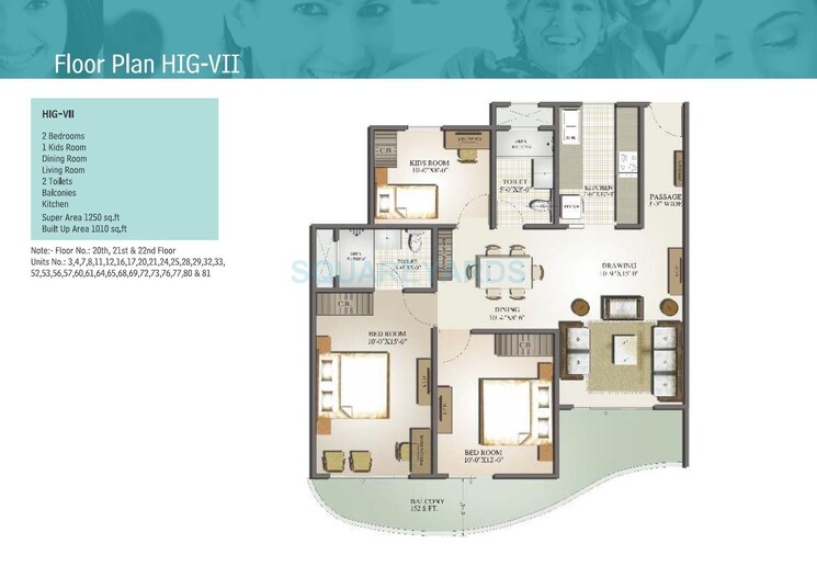 Other, mahagun-moderne 2.5 Bedroom 1250 Sq.Ft. Apartment In Sector 78 Noida 8913045