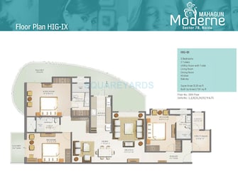 3 BHK Apartment For Resale in Mahagun Moderne Sector 78 Noida  7944321