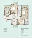 Mahagun Moderne - Avlon and Betina 2 BHK Layout