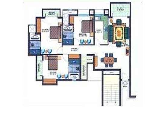 mapsko krishna apra residency apartment 3 bhk 1800sqft 20215706115721