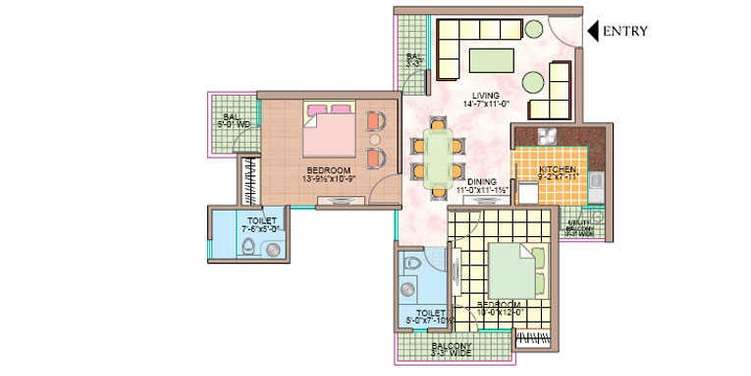 marvel homes apartment 2 bhk 1280sqft 20214108124147