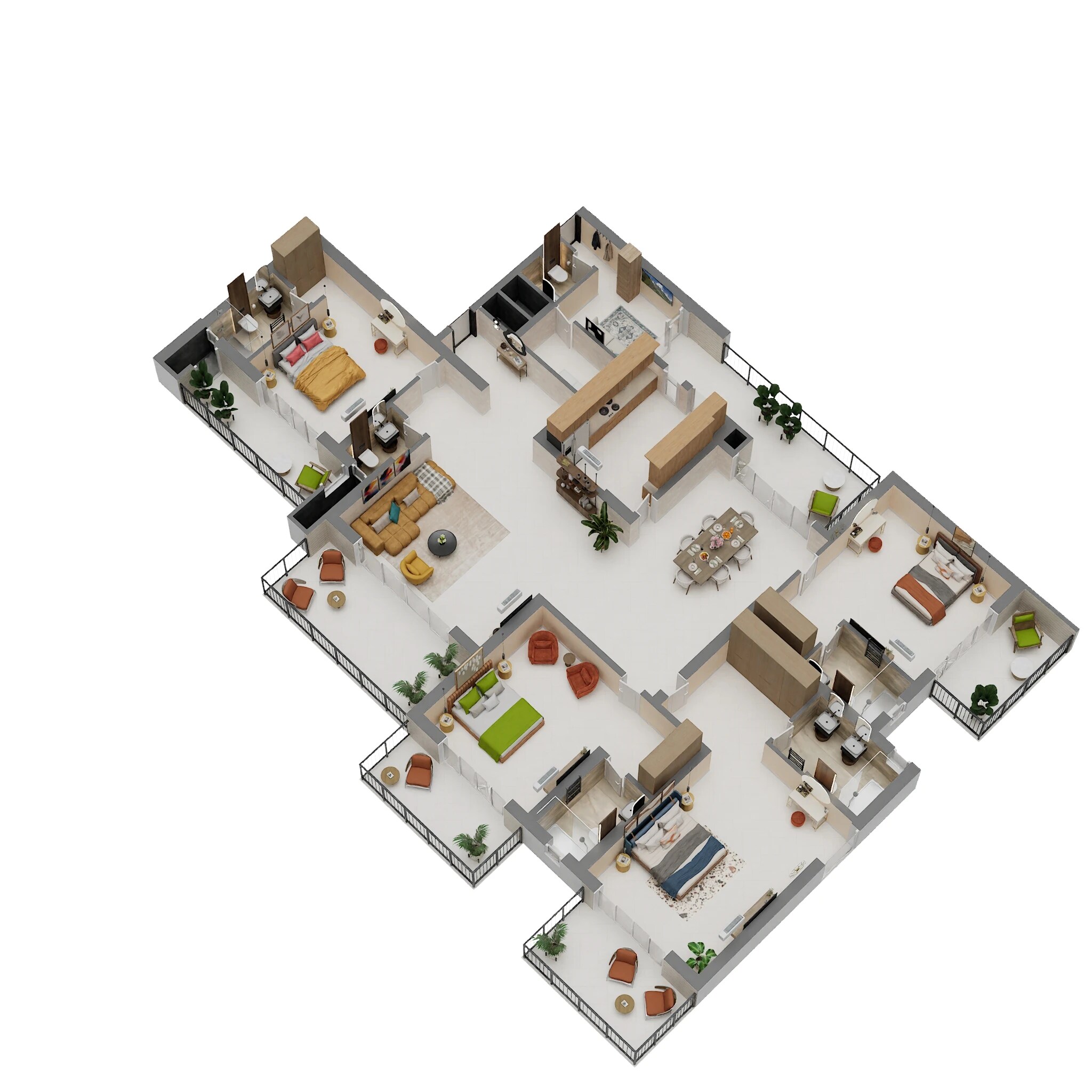 4 BHK 4214 Sq. Ft. Apartment