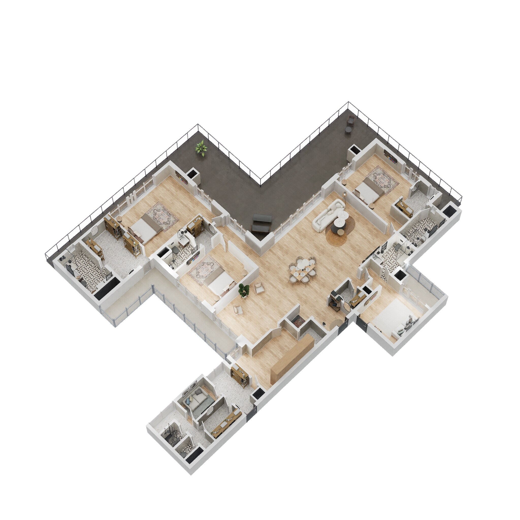 4 BHK 4500 Sq. Ft. Apartment