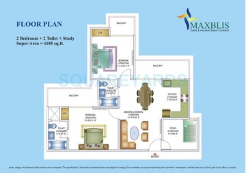  2.5 BHK Apartment at Maxblis White House, Sector 75 – for Rent