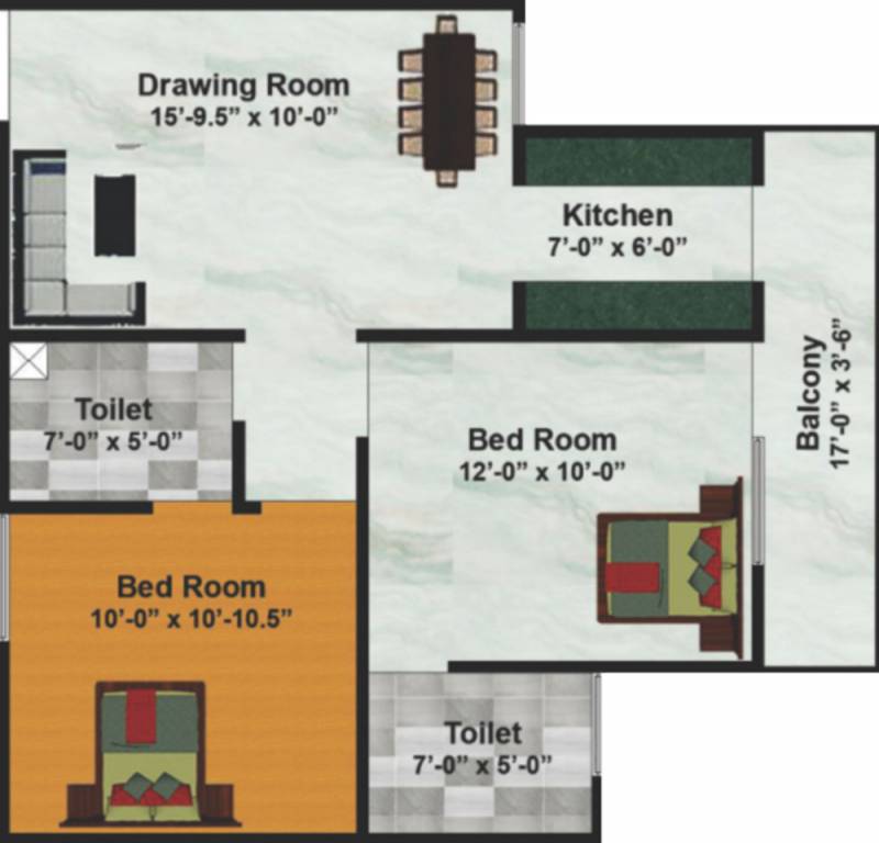  2 BHK Apartment at ML 73 Avenue, Sector 73 – for Rent