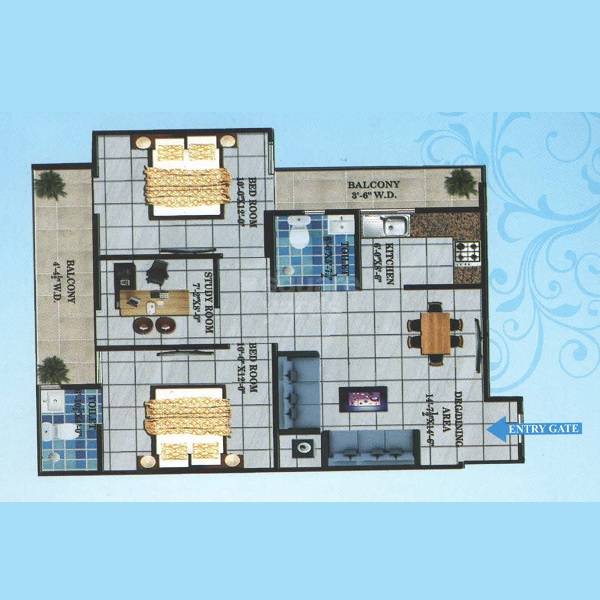 Nehra Royal Avenue 2 BHK Layout