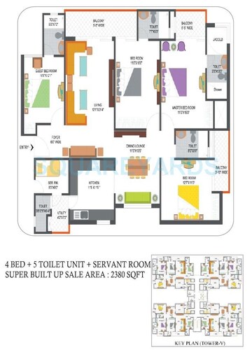 4 BHK Apartment at Nimbus The Hyde park, Sector 78 – for Sale