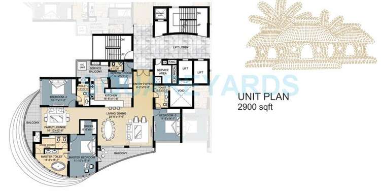 omaxe forest spa apartment 2bhk sq 2900sqft 1