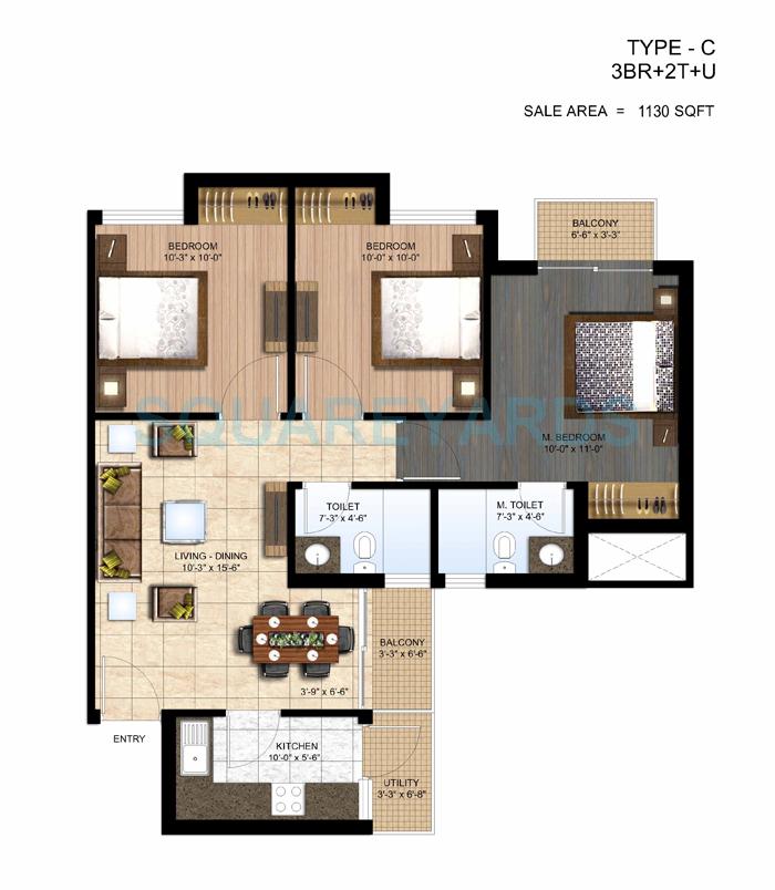  3 BHK Apartment at Paras Seasons, Sector 168 – for Sale