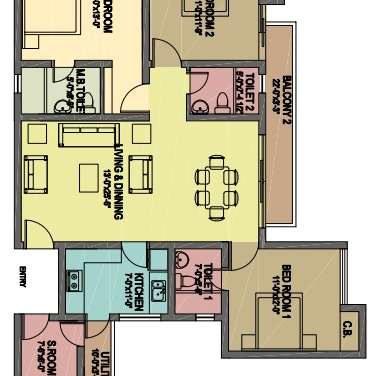 paras tierea duplex apartments apartment 3 bhk 1725sqft 20214018174026