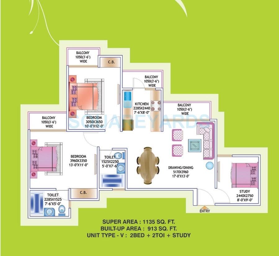 Other, prateek-laurel 2.5 Bedroom 1135 Sq.Ft. Apartment In Sector 120 Noida 9068350