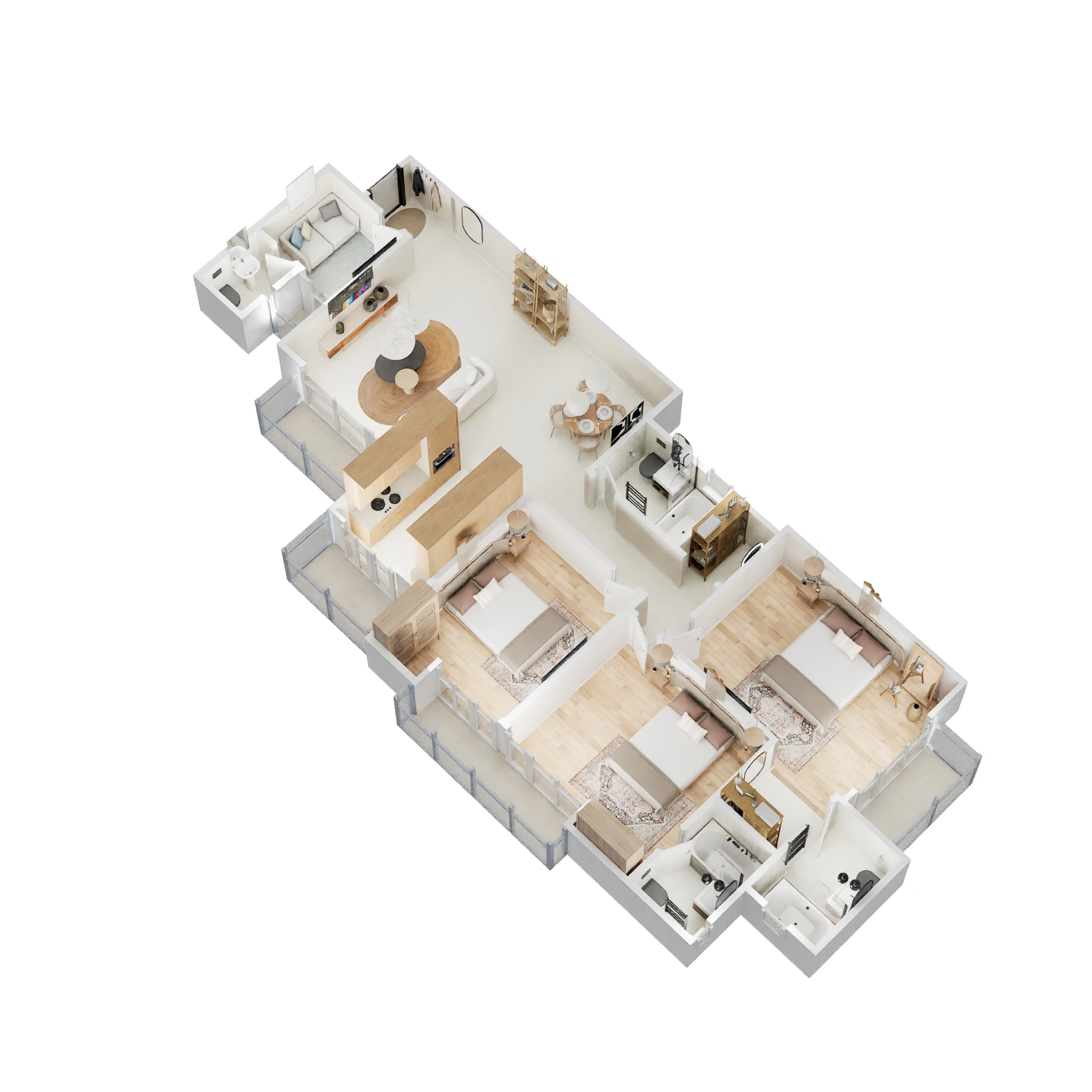 prateek laurel apartment 3bhk st 1765sqft 61 3d 3699