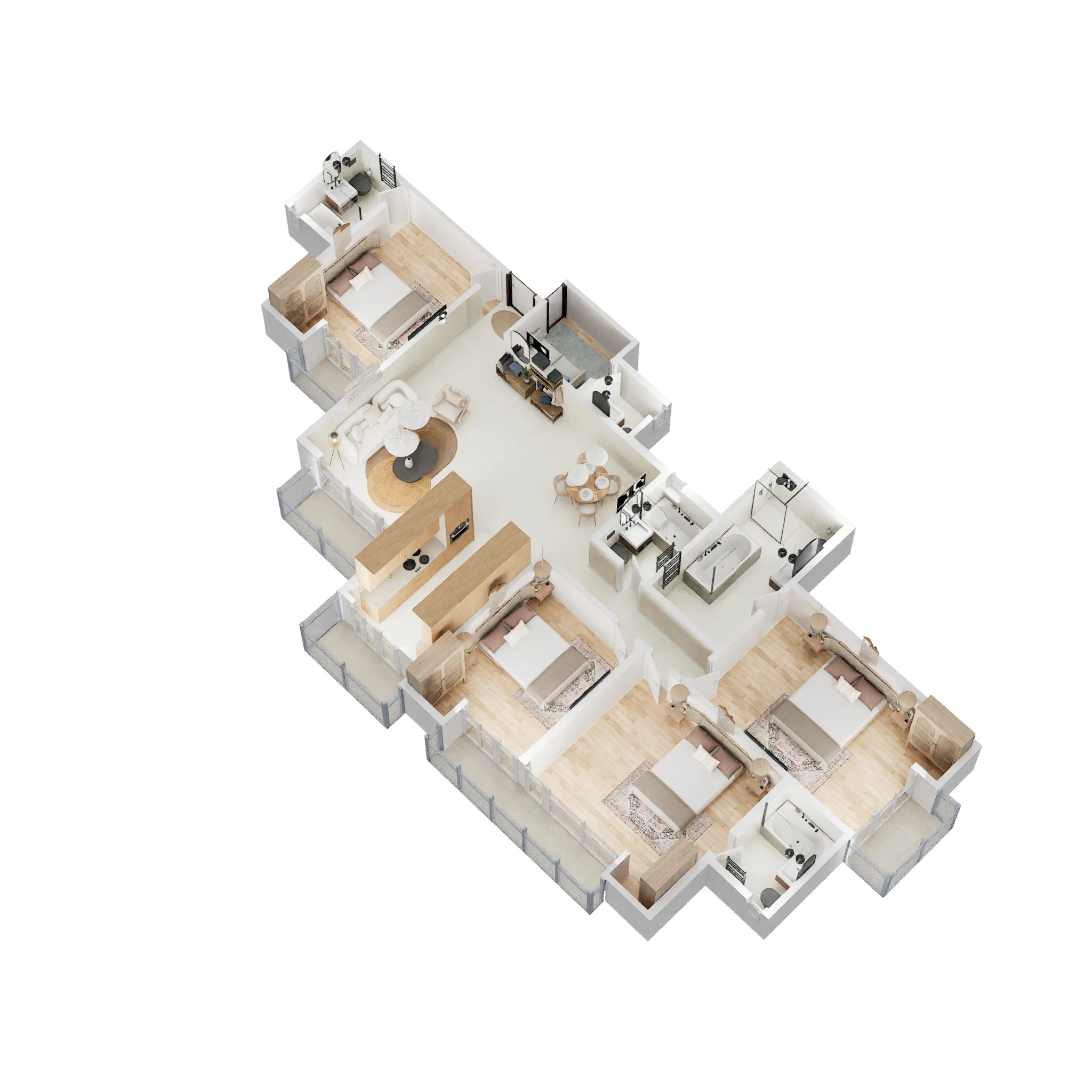 prateek laurel apartment 4bhk st 2100sqft 61 3d 2289