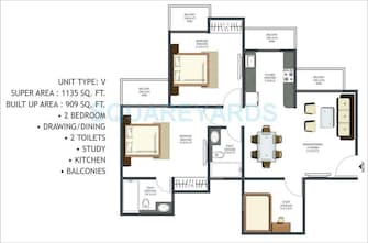 2.5 BHK Apartment For Rent in Prateek Wisteria Sector 77 Noida  7535435