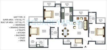  3 BHK Apartment at Prateek Wisteria, Sector 77 – for Sale