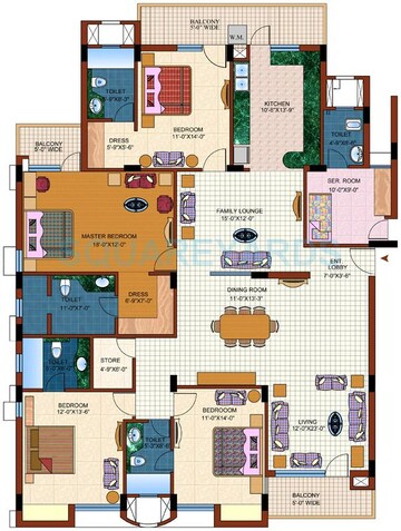  4 BHK Apartment at Purvanchal Royal Park, Sector 137 – for Sale
