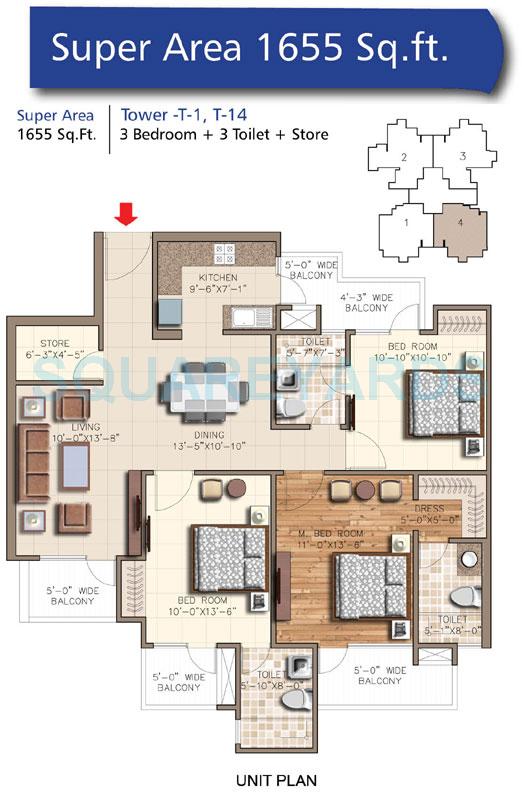 rudra aquacasa apartment 3bhk 1655sqft 1