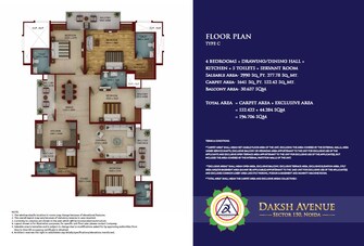 4 BHK Apartment For Resale in Samridhi Daksh Avenue Sector 150 Noida  7547077