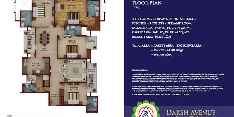 samridhi daksh avenue apartment 4 bhk 1641sqft 20211416101456