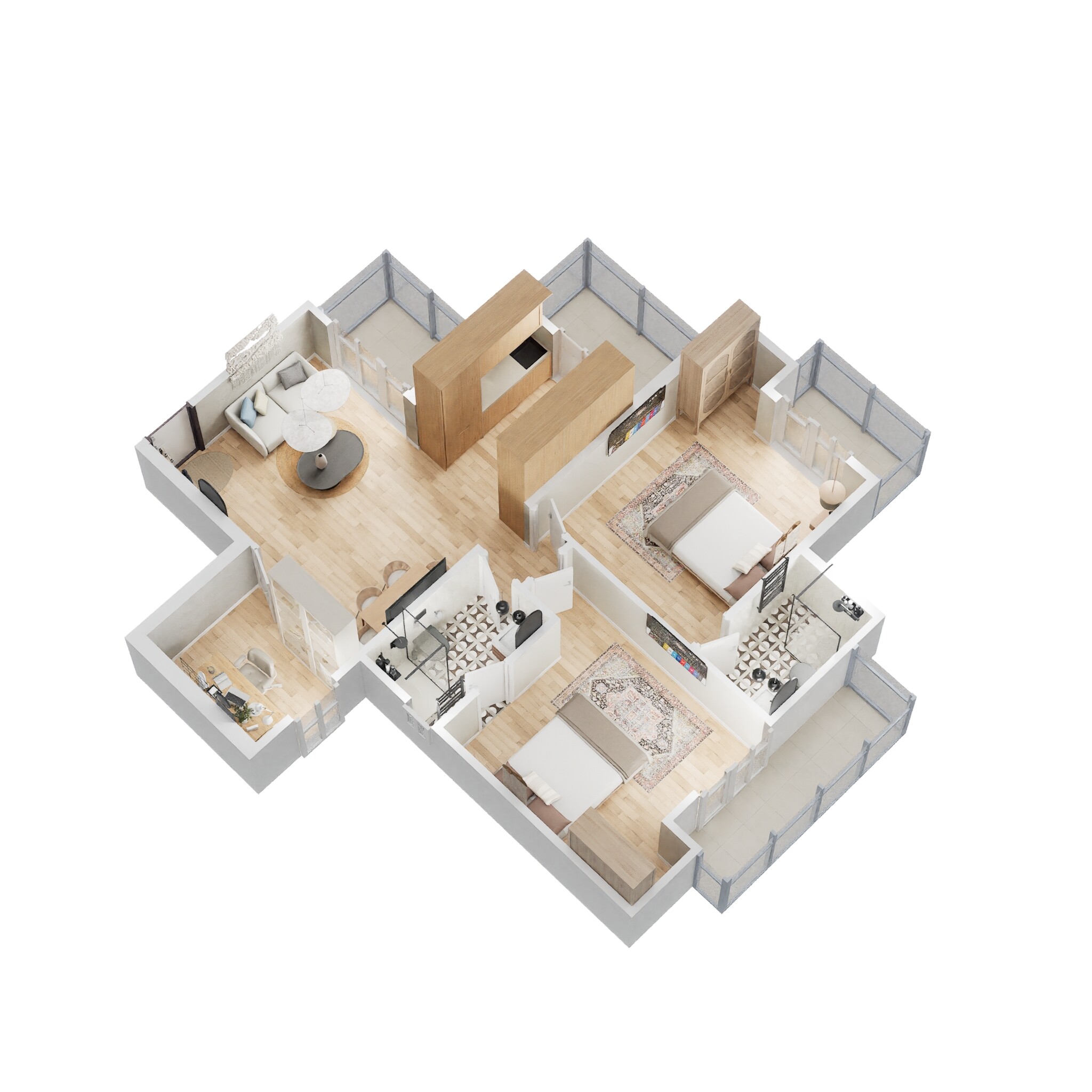 samridhi luxuriya avenue apartment 2bhk st 1165sqft 1 3d 4652