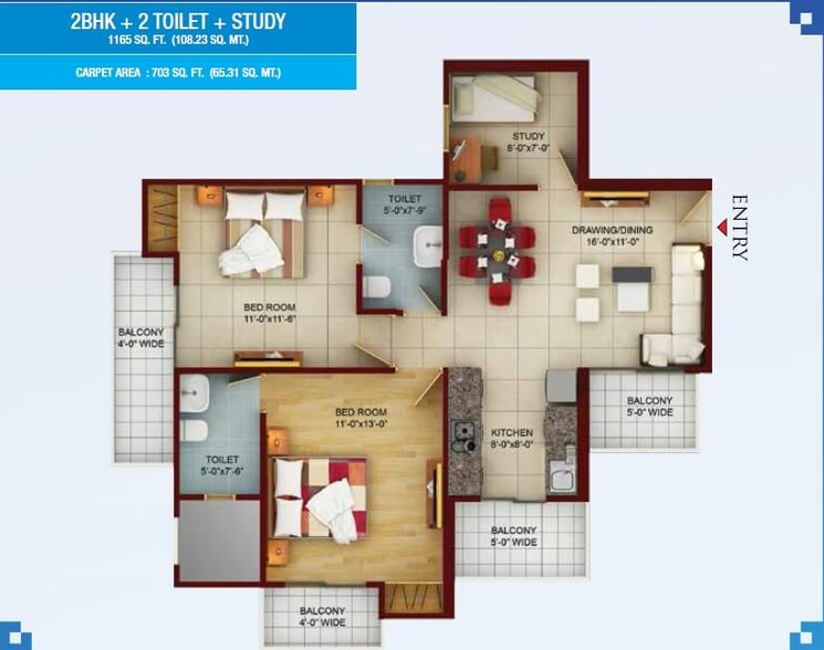Other, samridhi-luxuriya-avenue 2 Bedroom 1165 Sq.Ft. Apartment In Sector 150 Noida 8931593