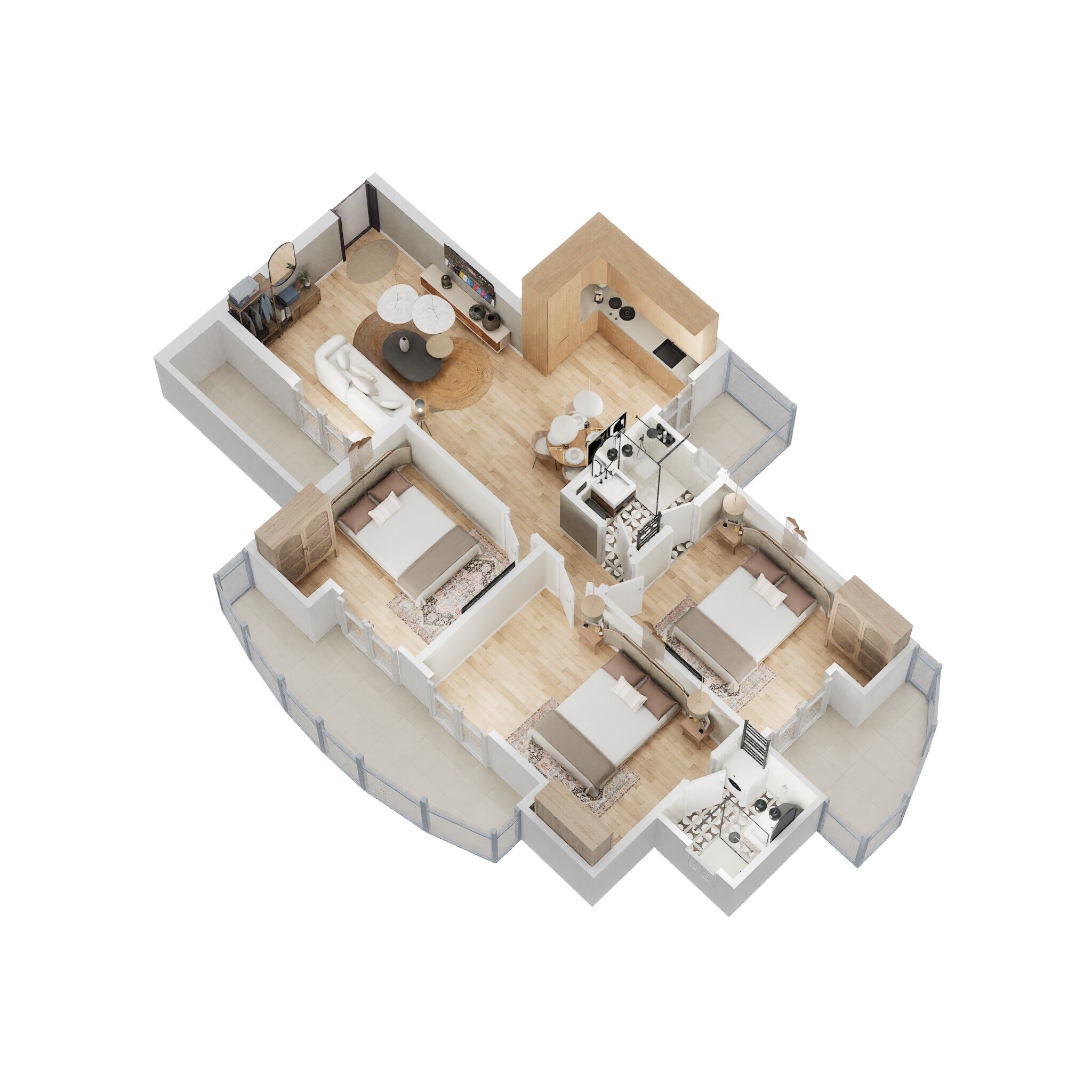 3 BHK 1495 Sq. Ft. Apartment