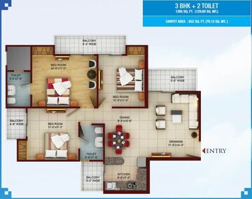  3 BHK Apartment at Samridhi Luxuriya Avenue, Sector 150 – for Sale