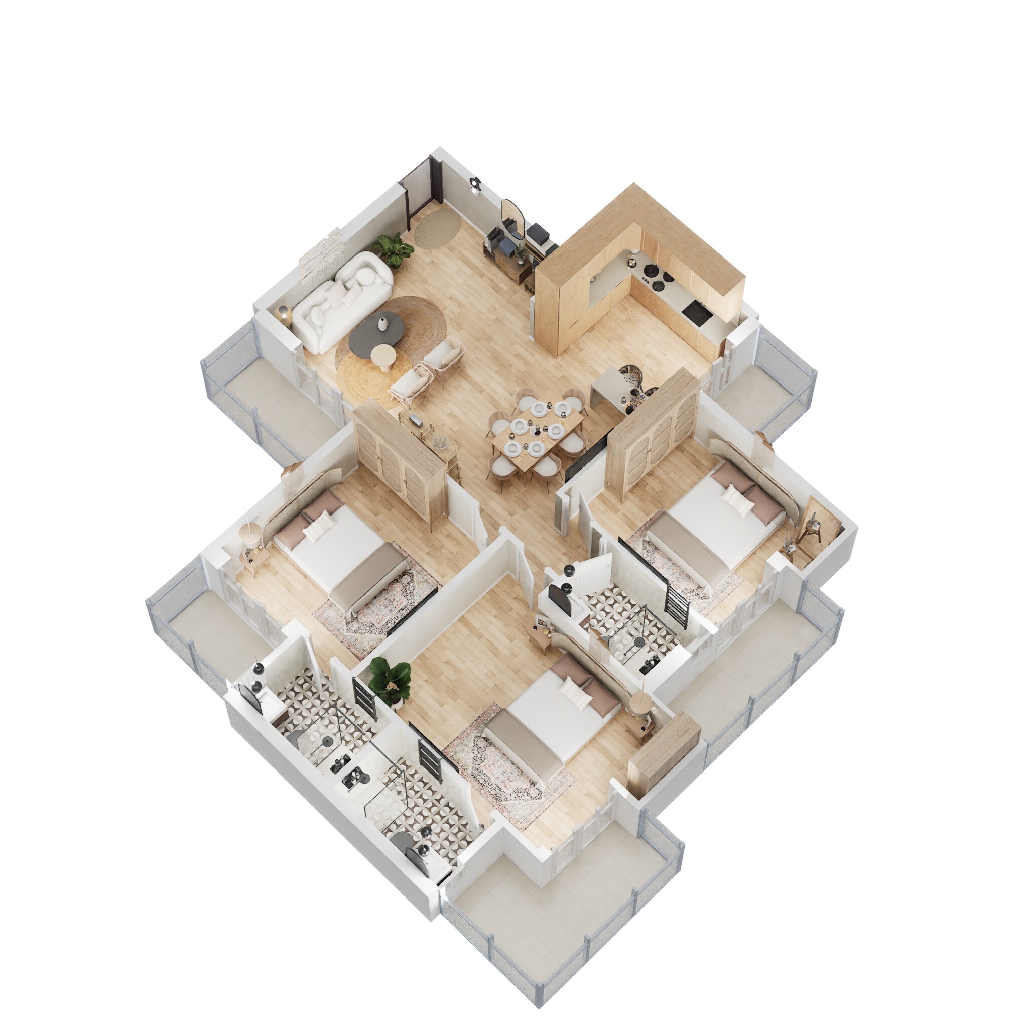 samridhi luxuriya avenue apartment 3bhk 1625sqft 1 3d 7469
