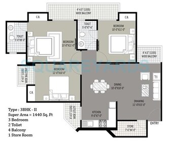 3 BHK Apartment For Resale in Sethi Max Royale Sector 76 Noida  7248075