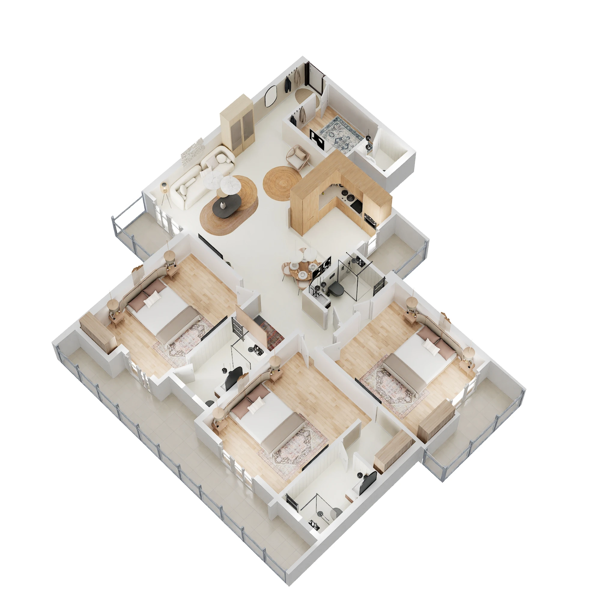 sethi venice apartment 3bhk 2150sqft 1 3d 5015