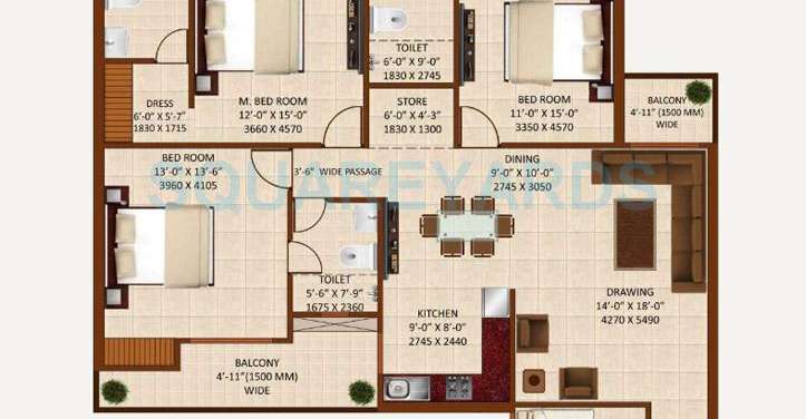 sethi venice apartment 3bhk 2200sqft 1