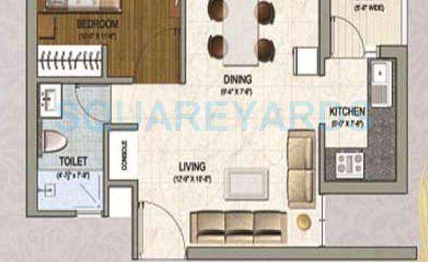 sikka karnam apartment 1bhk 590sqft 1