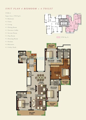  4 BHK Apartment at Sunworld Arista, Sector 168 – for Sale