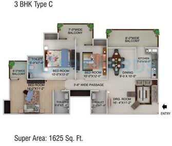 3 BHK Apartment For Resale in Supertech Cape Town Sector 74 Noida  7437504