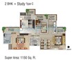Supertech Crown Town 2 BHK Layout