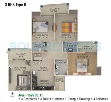  3 BHK Apartment at Supertech Ecociti, Sector 137 – for Sale