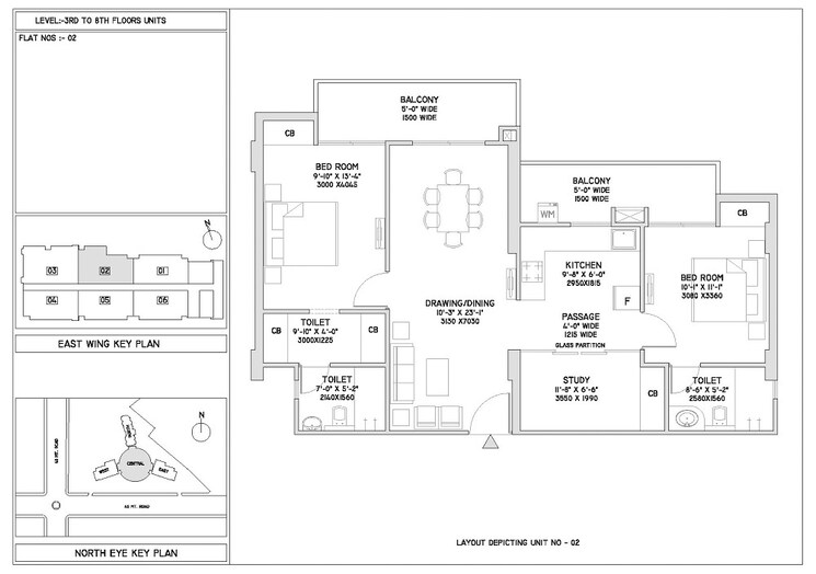 Other, supertech-north-eye 2 Bedroom 1675 Sq.Ft. Apartment In Sector 74 Noida 8731666
