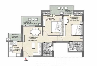 2 BHK Apartment For Resale in Tata Eureka Park Sector 150 Noida  7339656