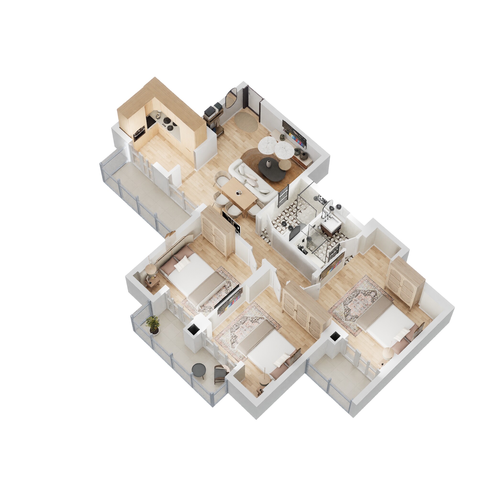 tata eureka park apartment 3 bhk 783sqft 20215014165053 3d 1562