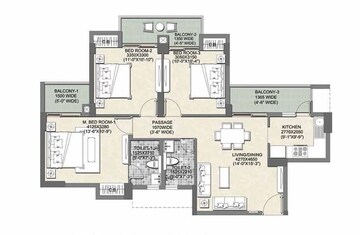  3 BHK Apartment at Tata Eureka Park Phase 2, Sector 150 – for Sale