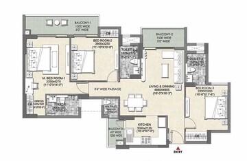  3 BHK Apartment at Tata Eureka Park Phase 2, Sector 150 – for Sale