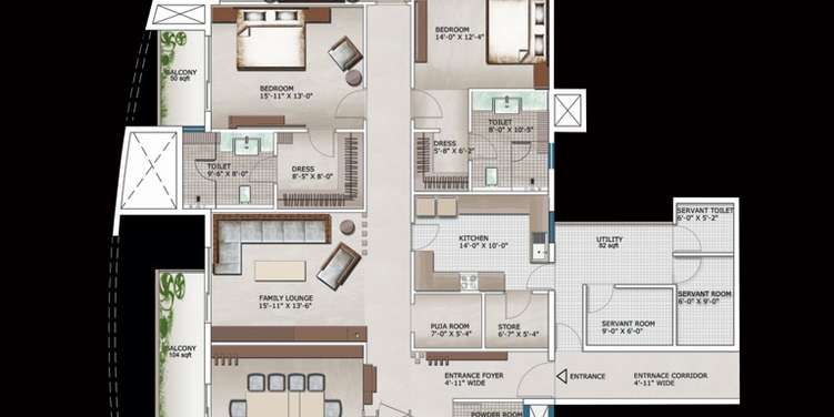 the 3c lotus 300 apartment 4 bhk 4300sqft 20243128223104