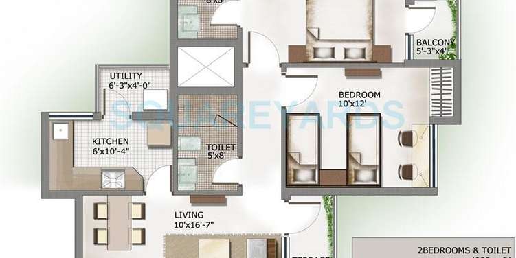 the 3c lotus panache apartment 2 bhk 988sqft 20214517114506