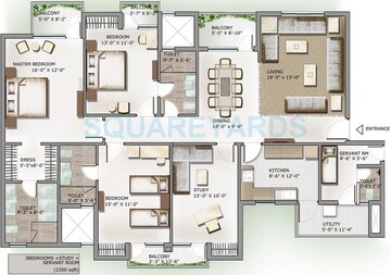 3 BHK Apartment at The 3C Lotus Panache, Sector 110 – for Rent