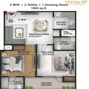 2 BHK Apartment at Ultima 107, Sector 104 – for Rent