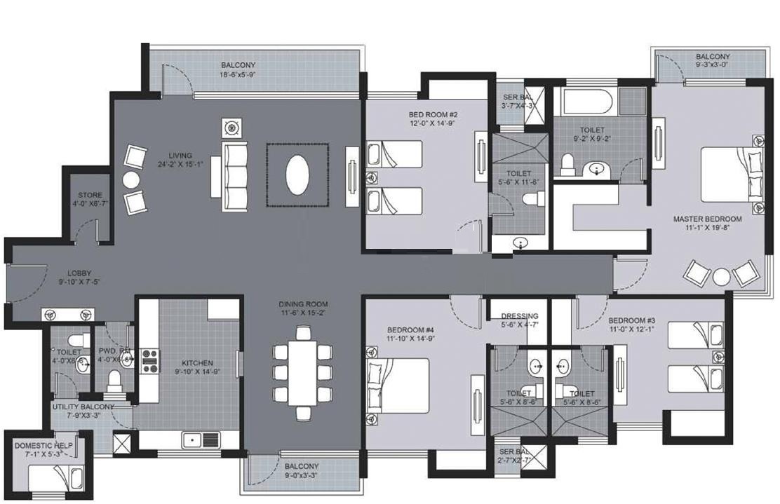 unitech ugcc amber apartment 4 bhk 3272sqft 20214211104225