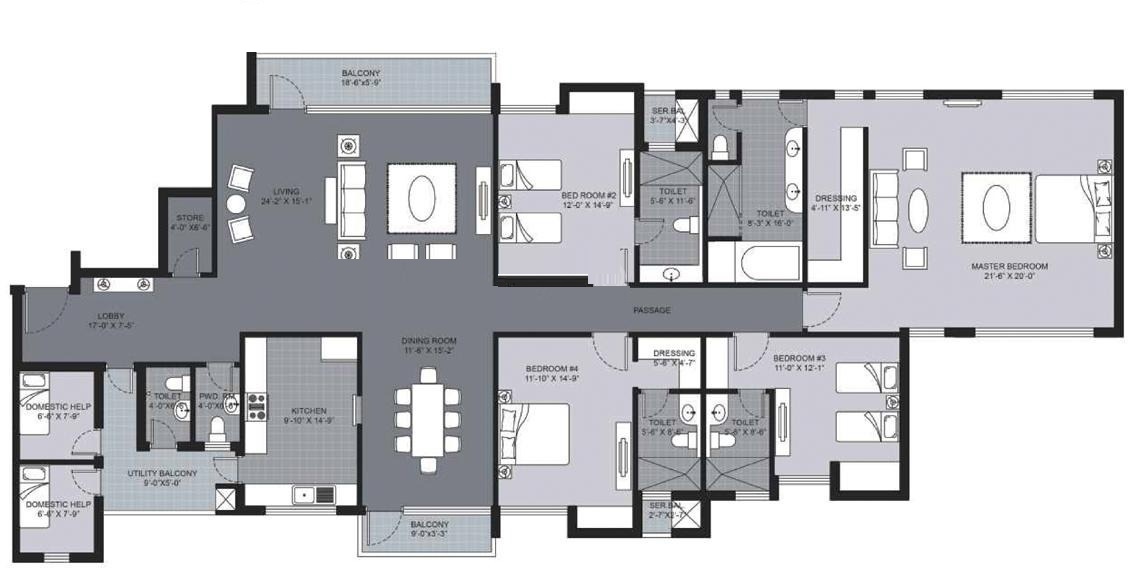 unitech ugcc amber apartment 4 bhk 3799sqft 20214211104242