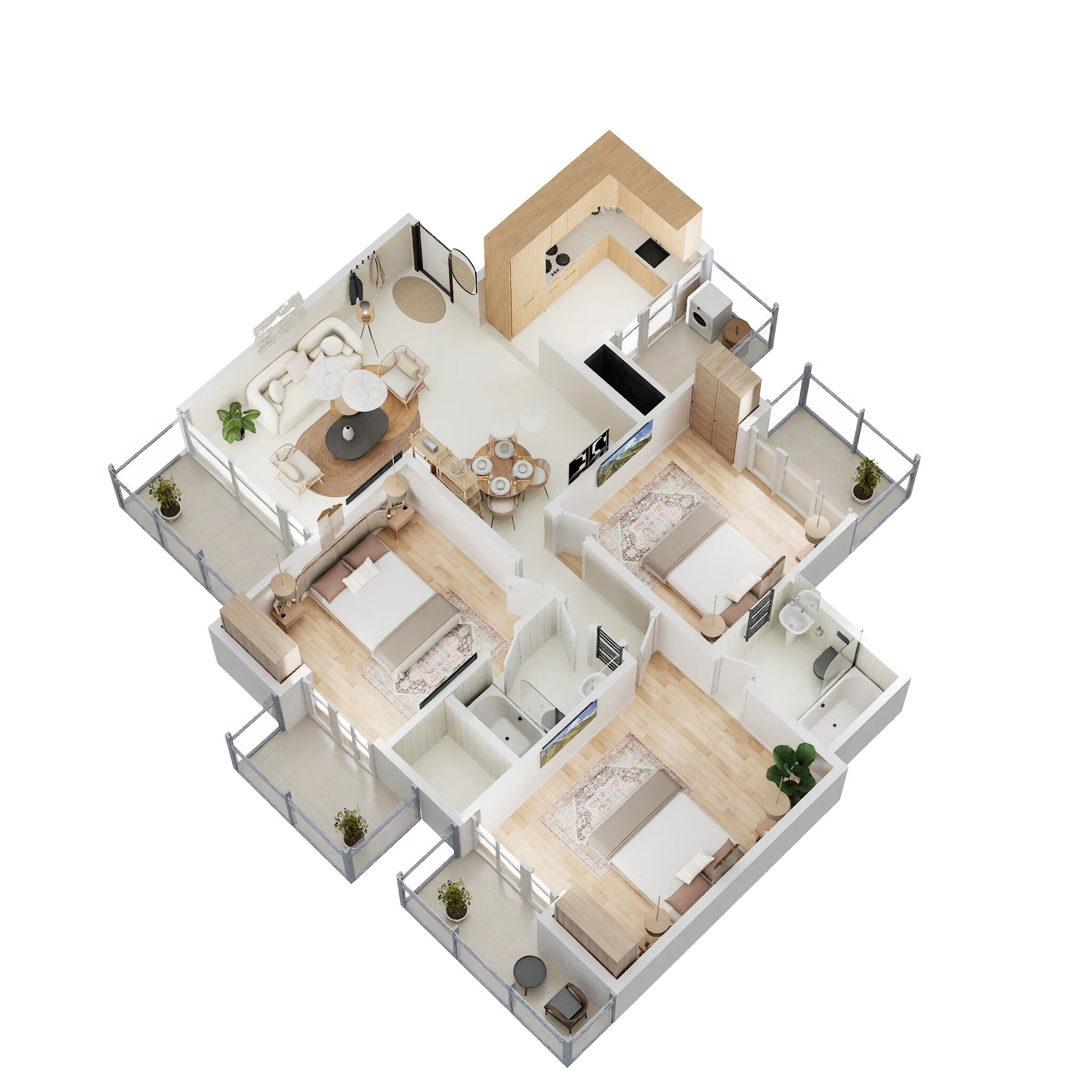 3 BHK 1495 Sq. Ft. Apartment