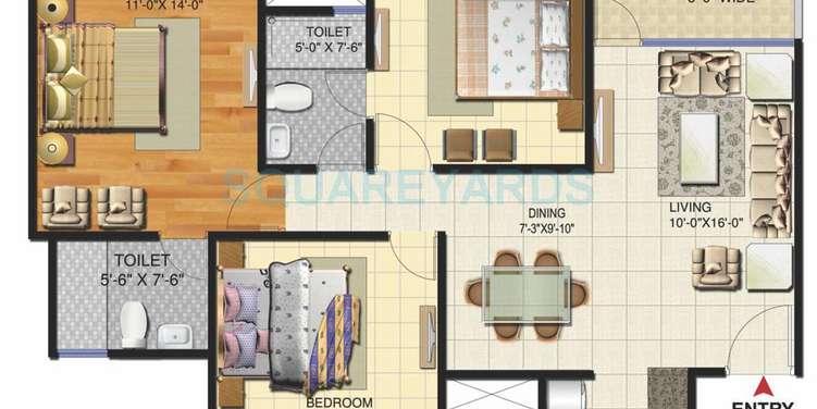 victory ace apartment 3bhk 1495sqft 1