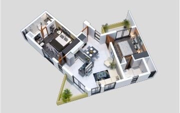 2 BHK 1135 Sq. Ft. Apartment